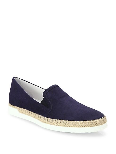 Tod's - Suede Espadrille Skate Sneakers