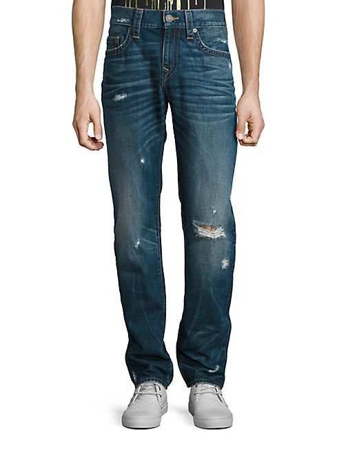 True Religion - Geno Worn Mystic Straight-Fit Jeans