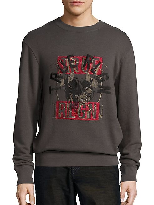 True Religion - Printed Crewneck Sweatshirt