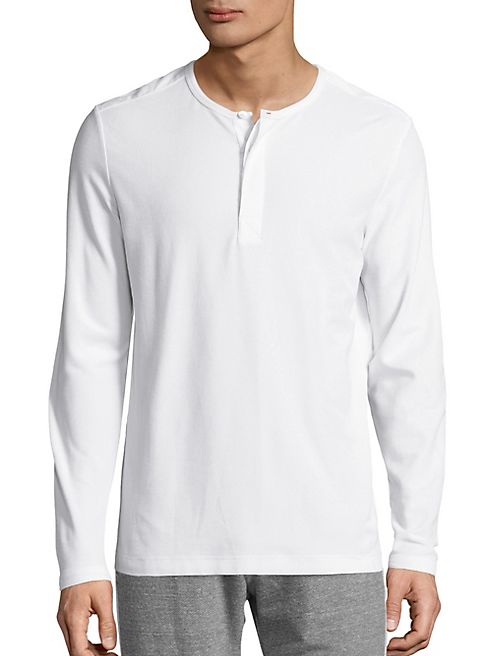 Theory - Haris Core Pique Long Sleeve Henley