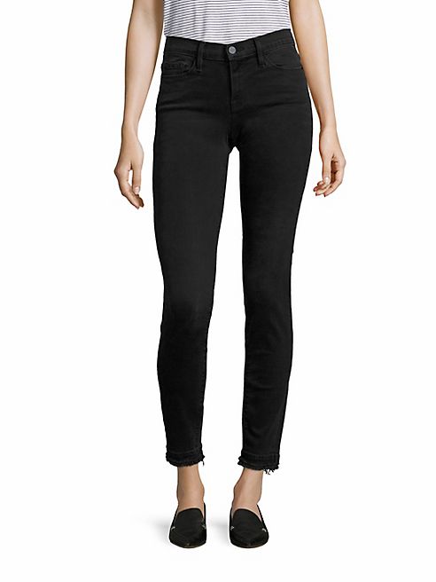 FRAME - Le Skinny De Jeanne Raw-Edge Skinny Jeans