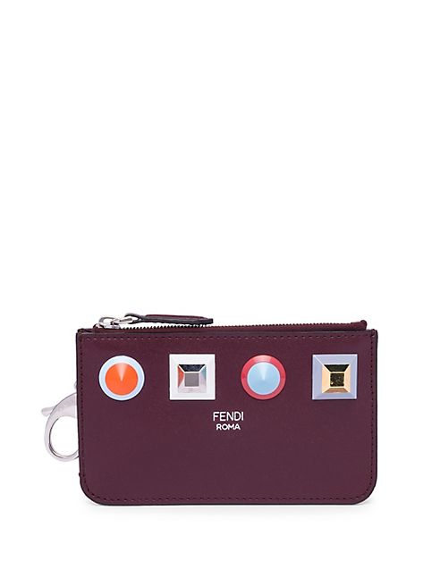 Fendi - Large Rainbow Studded Leather Key Case