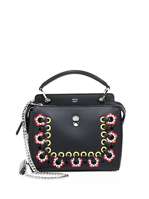 Fendi - Dot.com Whipstitched Leather Satchel