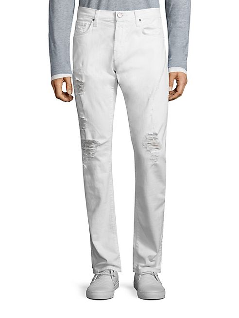 J BRAND - Tyler Slim-Fit Destructed Jeans