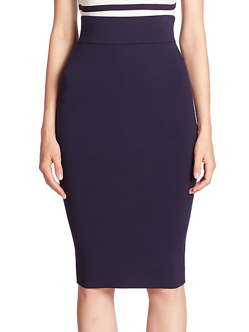 MILLY - High-Waist Pencil Skirt