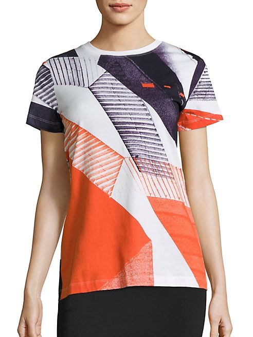 DKNY - Neocity Striped Cotton T-Shirt