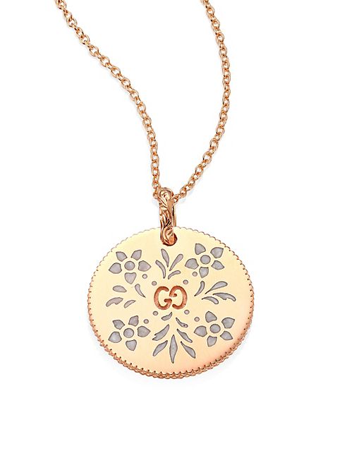 Gucci - Icon Blooms 18K Rose Gold Pendant Necklace