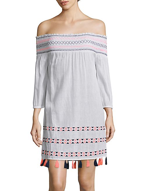 Shoshanna - Ipanema Off-the-Shoulder Bohemian Dress