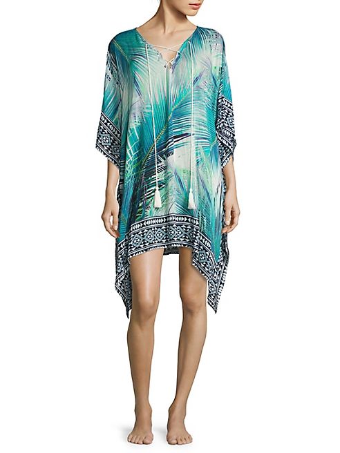 Parker Beach - Altamira Palm Leaf Printed Coverup