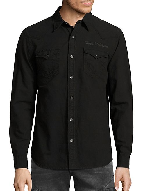 True Religion - Triple Needle Cotton Shirt