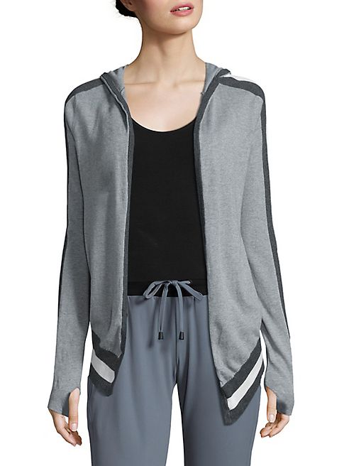 Blanc Noir - Hooded Wrap Cardigan