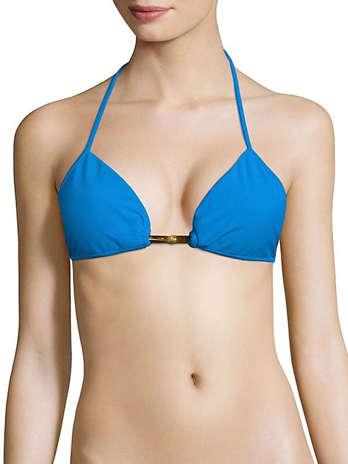 MILLY - Positano Solid Bikini Top