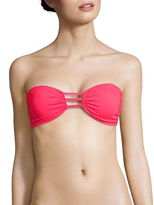 MILLY - Lanai Solid Bandeau Bikini Top