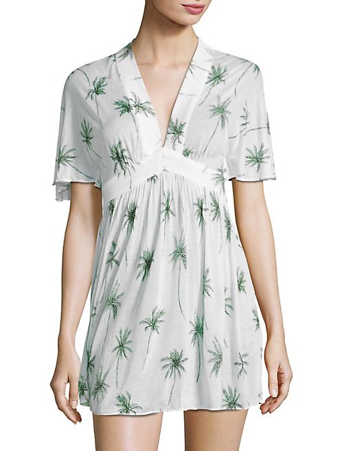 MILLY - Bari Palm Printed Dress