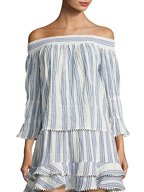 LOVESHACKFANCY - Daisy Off-the-Shoulder Top