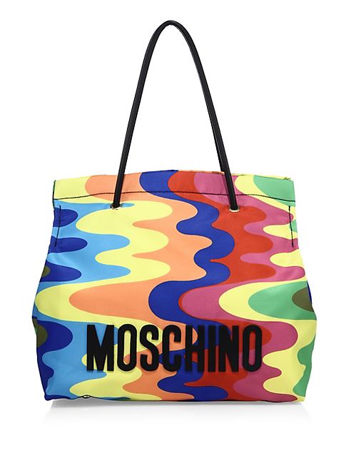 Moschino - Rainbow-Print Nylon Tote