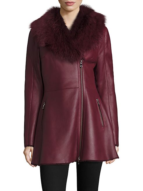 The Fur Salon - Toscana Shearling & Leather Coat