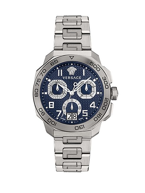 Versace - Dylos Chrono Stainless Steel Bracelet Watch