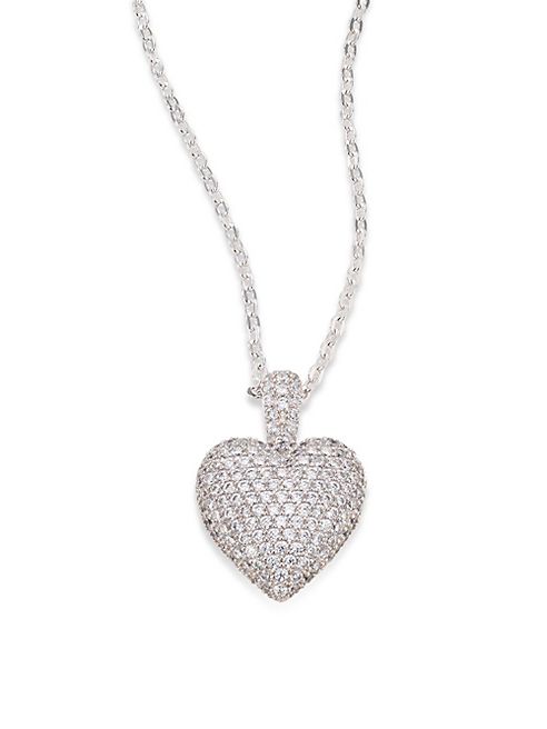 Adriana Orsini - Pavé Heart Pendant Necklace