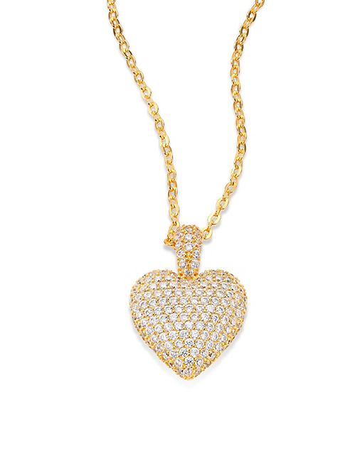 Adriana Orsini - Pavé Heart Pendant Necklace