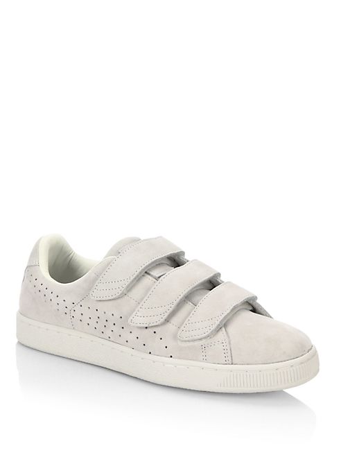 PUMA - Basket Strap Leather Sneakers