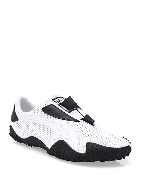 PUMA - Mostro Perforated Leather Sneakers