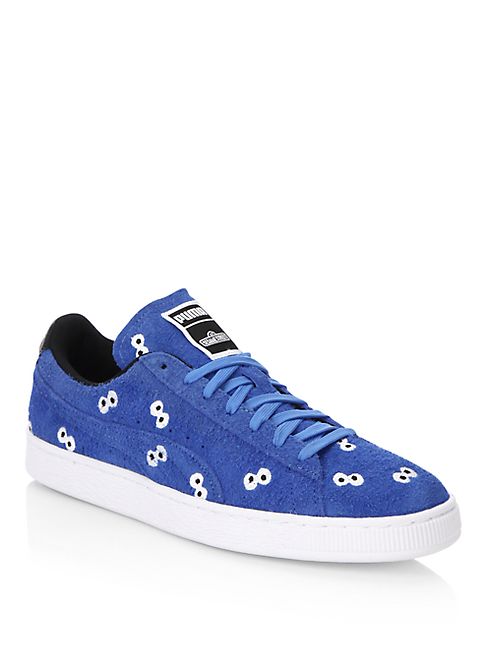 PUMA - Sesame Street Lace-Up Suede Sneakers