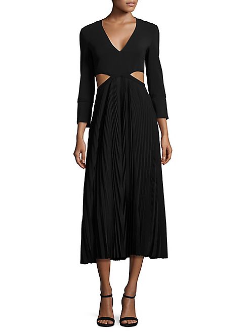 A.L.C. - Josefa Pleated Cutout Dress