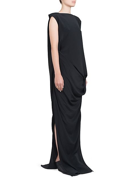 Rick Owens - Silk-Blend Draped Gown