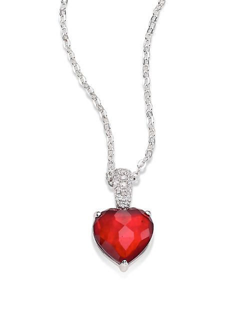 Adriana Orsini - Crystal Heart Pendant Necklace