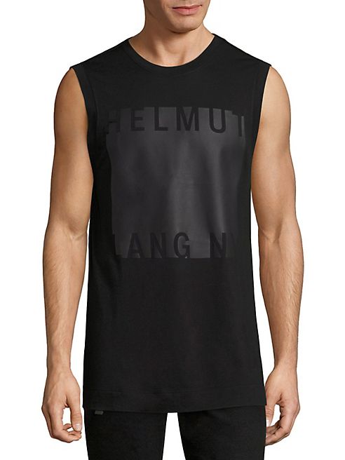 Helmut Lang - Logo Printed Muscle Tank Top