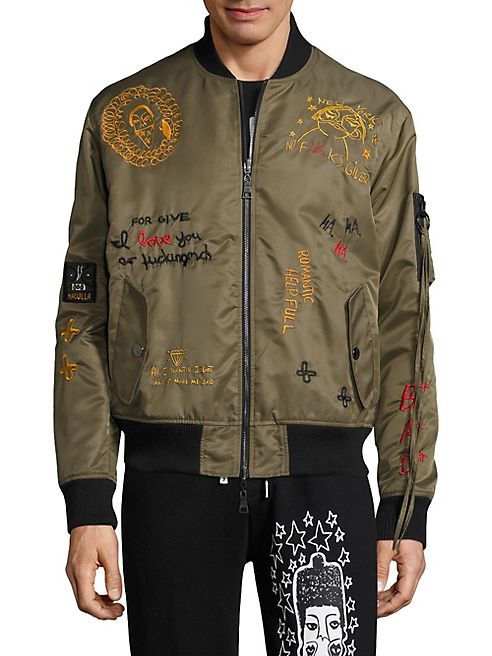 Haculla - Embroidered Bomber Jacket