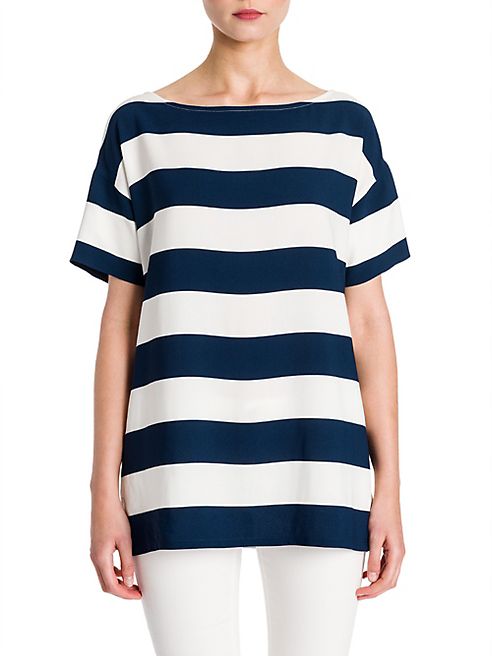 Dolce & Gabbana - Striped Bateau Neck Top