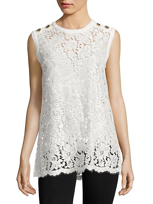 Dolce & Gabbana - Sleeveless Lace Top