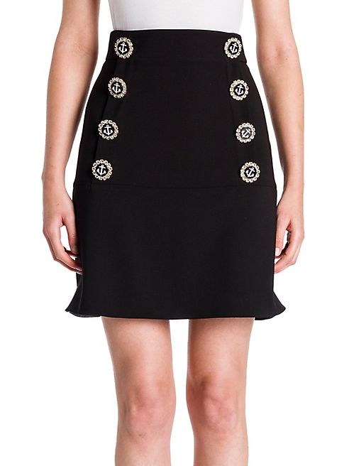 Dolce & Gabbana - Nautical Stretch Wool Skirt