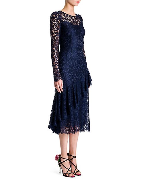 Dolce & Gabbana - Lace Ruffle Dress