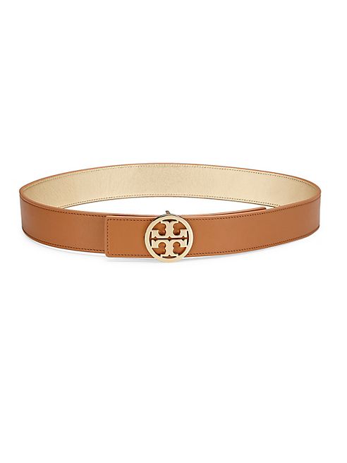 Tory Burch - Reversible Logo Leather Belt