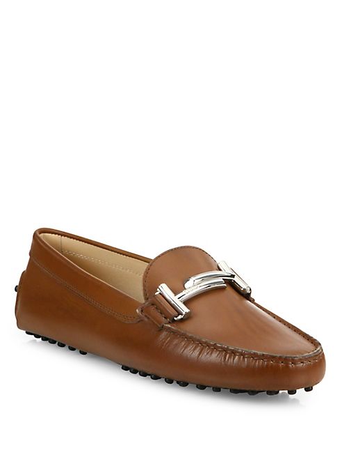 Tod's - Double T Gommini Leather Drivers