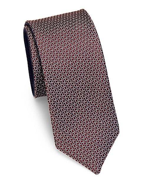 Saks Fifth Avenue Collection - Mini Links Silk Tie