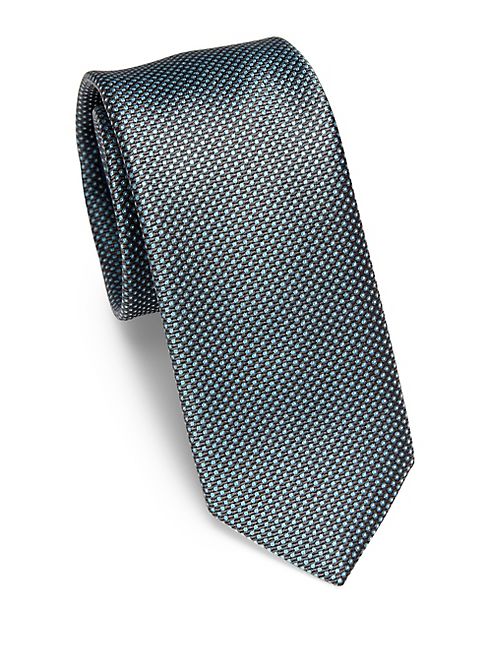 Saks Fifth Avenue Collection - Micro Dot Silk Tie