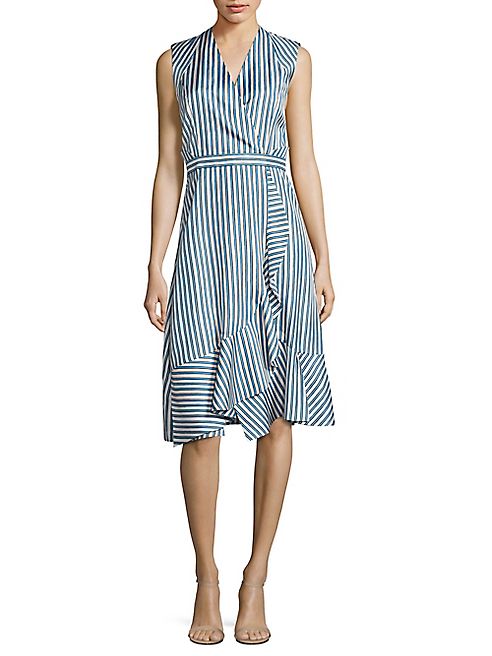 Carven - Striped Silk Dress