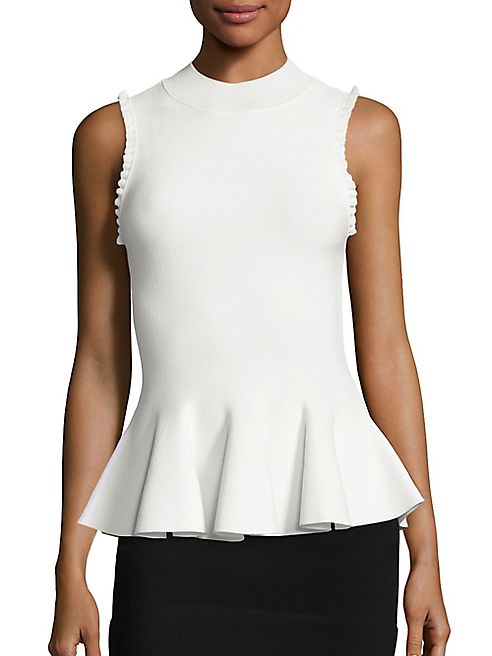 Carven - Ruffled Peplum Top