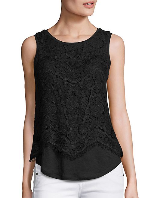 Generation Love - Celine Layered Lace Tank Top