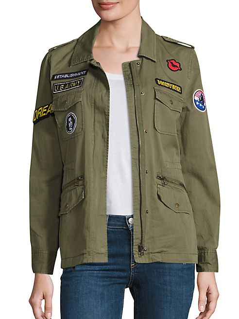 Velvet - Andreea Patch Cotton Army Jacket