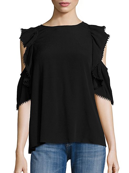 Rebecca Minkoff - Monsoon Cold-Shoulder Ruffle Top