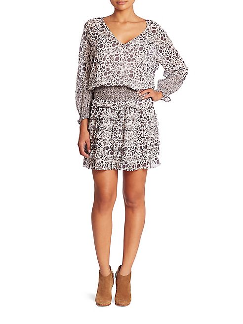 Rebecca Minkoff - Shadow Smocked Floral-Print Dress