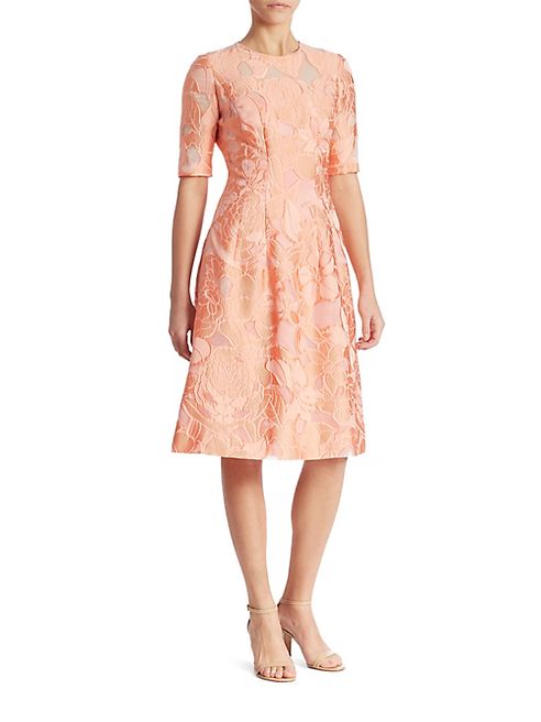 Lela Rose - Holly Elbow Sleeve Dress