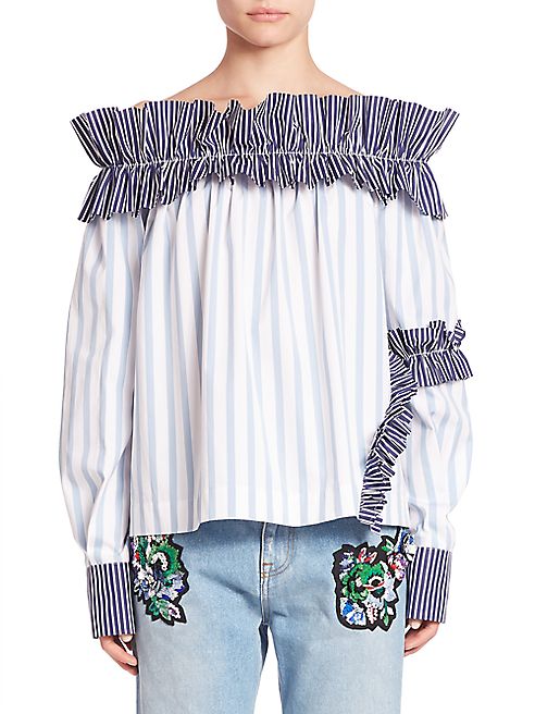 MSGM - Long Sleeve Ruffled Top