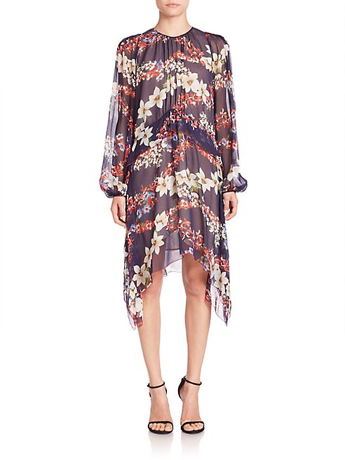 MSGM - Silk Handkerchief Hem Dress