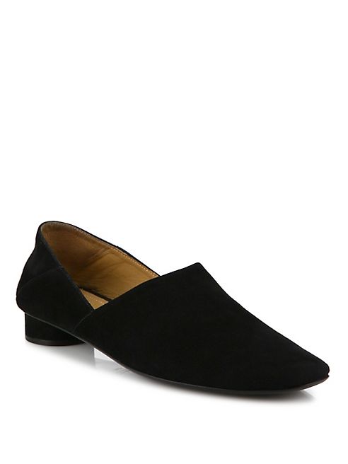 The Row - Noelle Convertible Suede Loafers